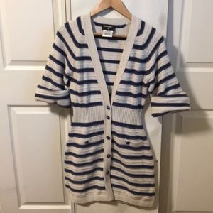 Authentic Chanel Cashmere Striped Cardigan
